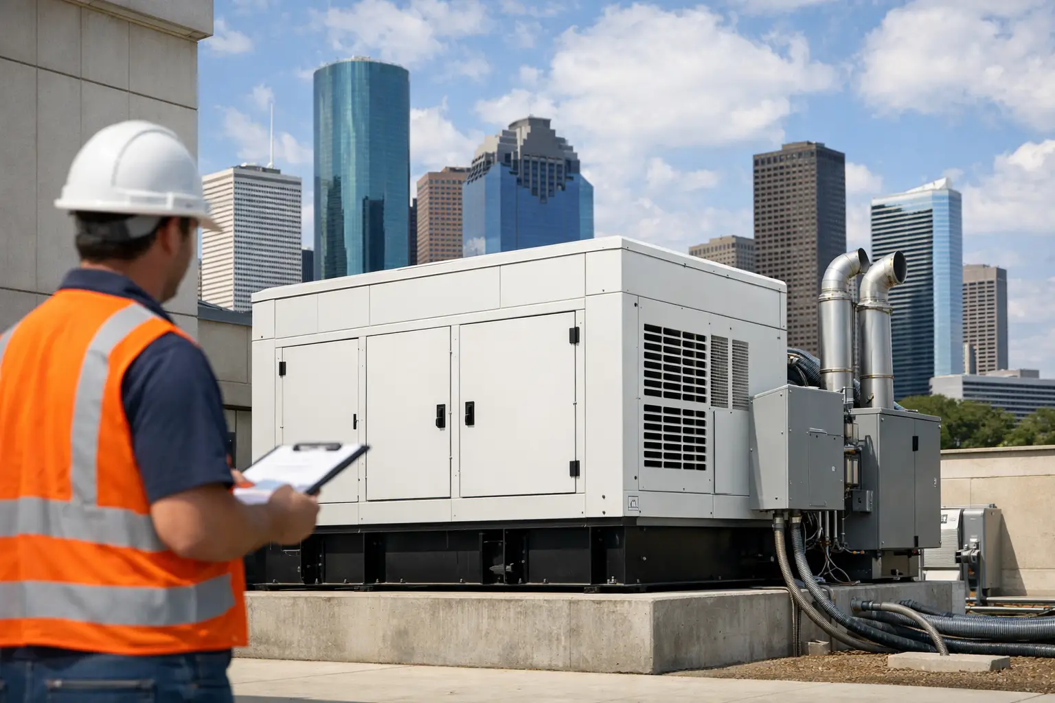 Commercial Backup Generator Installation in Houston