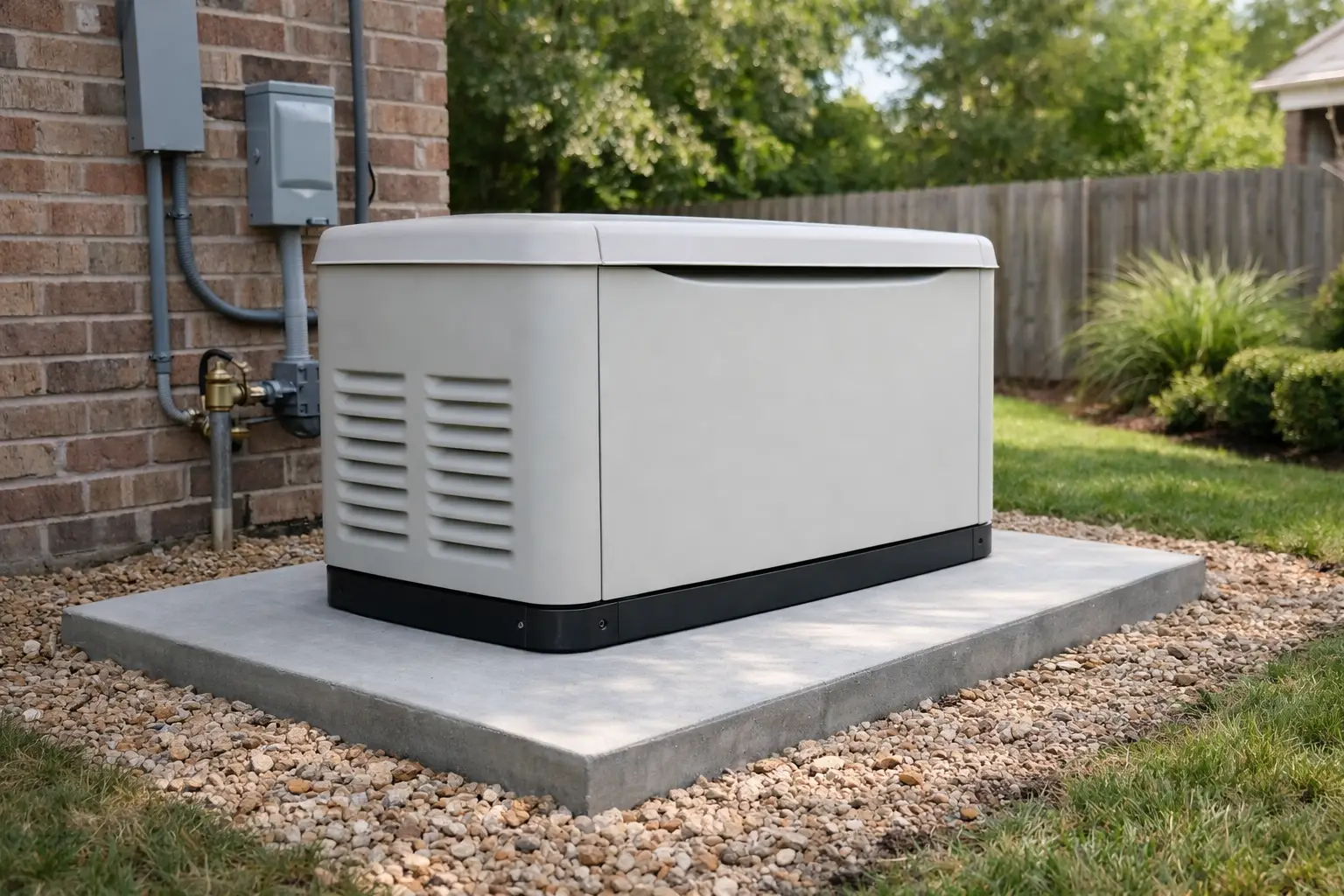 Generator Concrete Pad Requirements in Houston