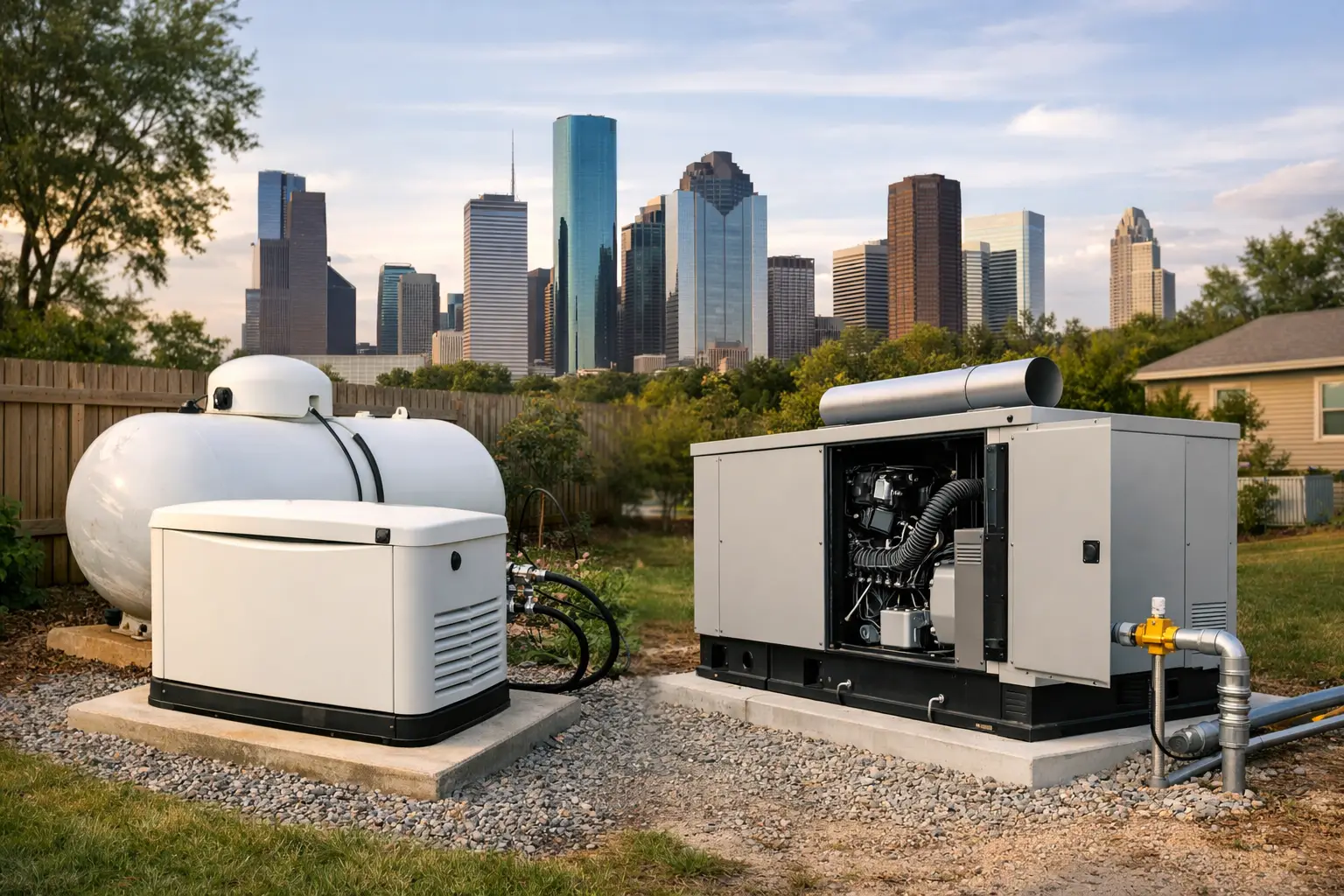 Propane Versus Natural Gas Generators in Houston